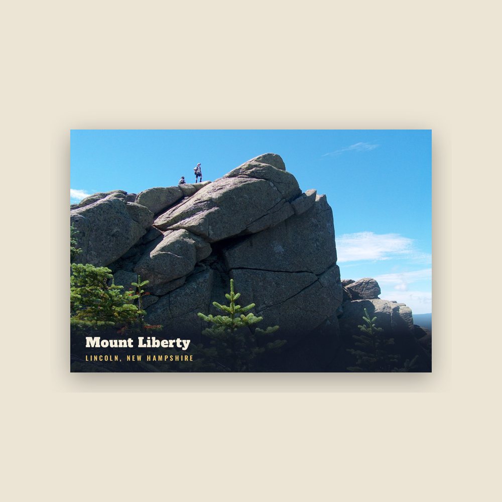 Lincoln Mount Liberty Postcard