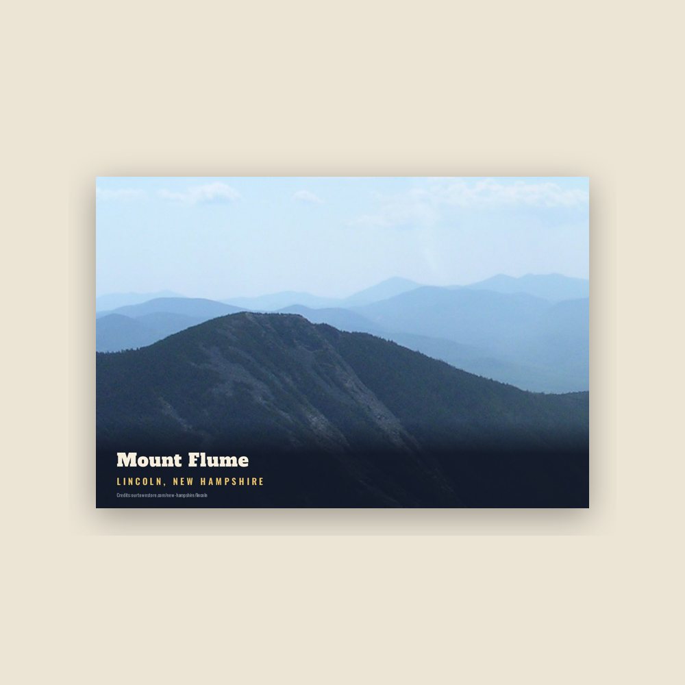 Lincoln Mount Flume Postcard