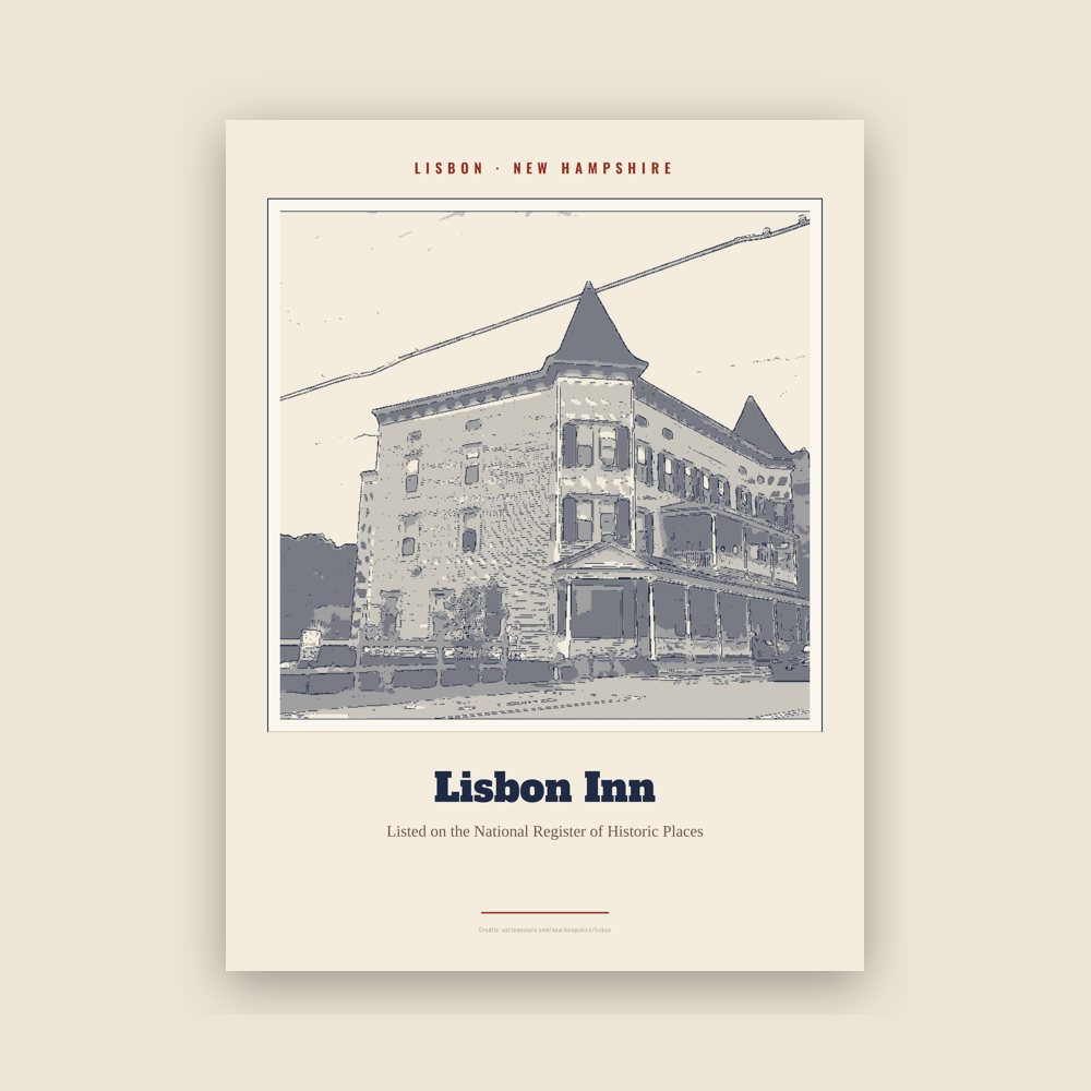 Lisbon Lisbon Inn Landmark Print