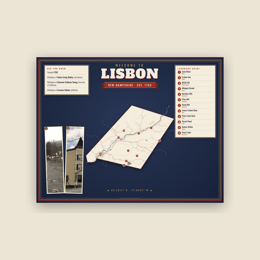 Lisbon Map Placemat