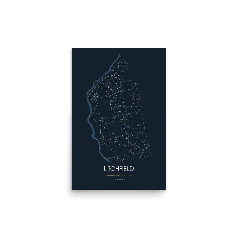 Litchfield Street Map Poster · Midnight