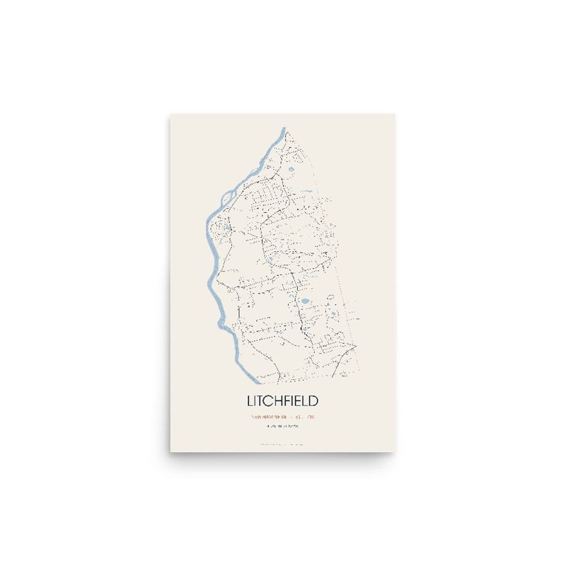 Litchfield Street Map Poster · Linen