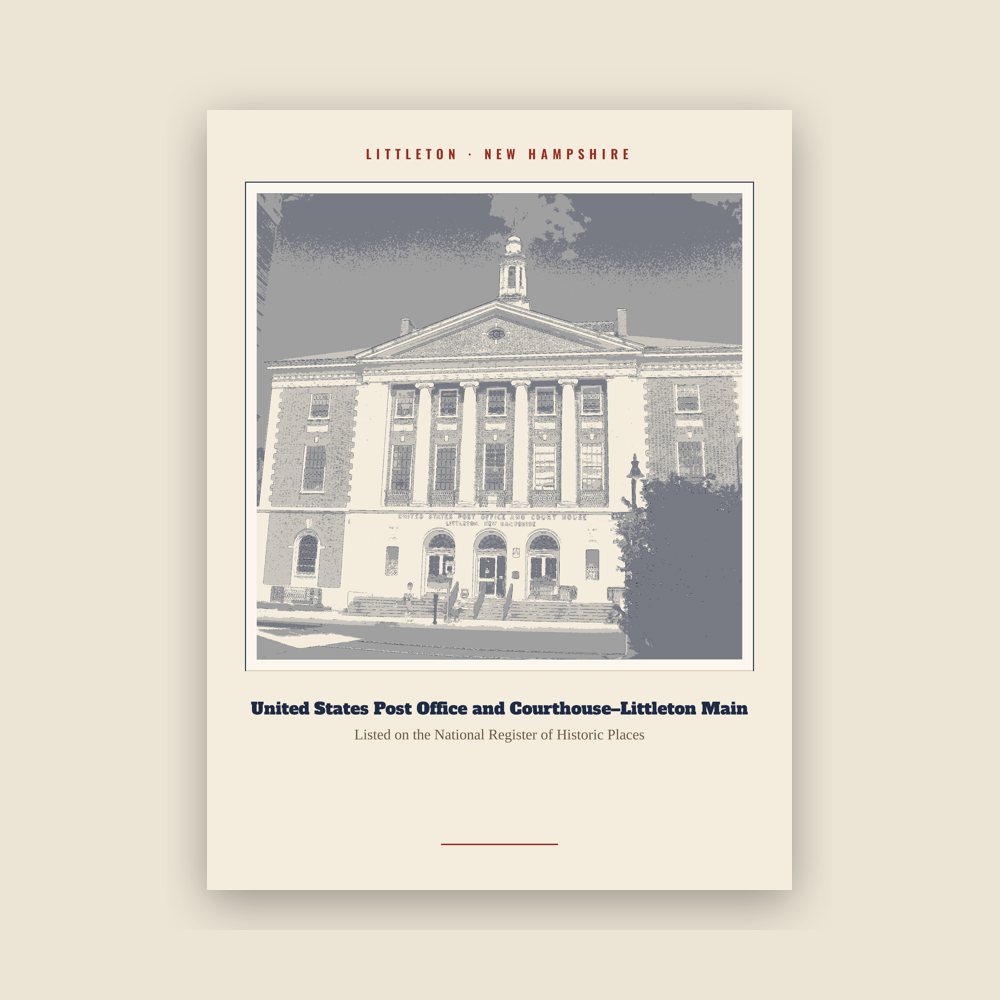 Littleton United States Post Office and Courthouse–Littleton Main Landmark Print