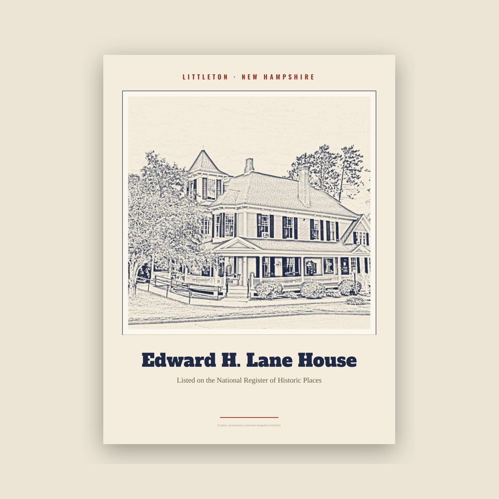 Littleton Edward H. Lane House Landmark Print