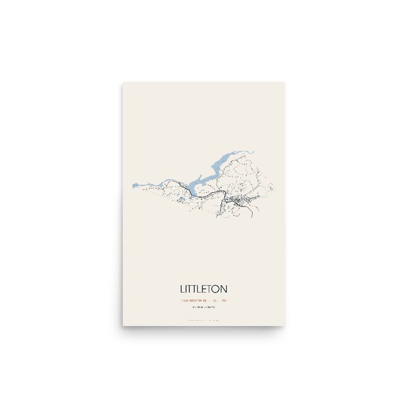 Littleton Street Map Poster · Linen
