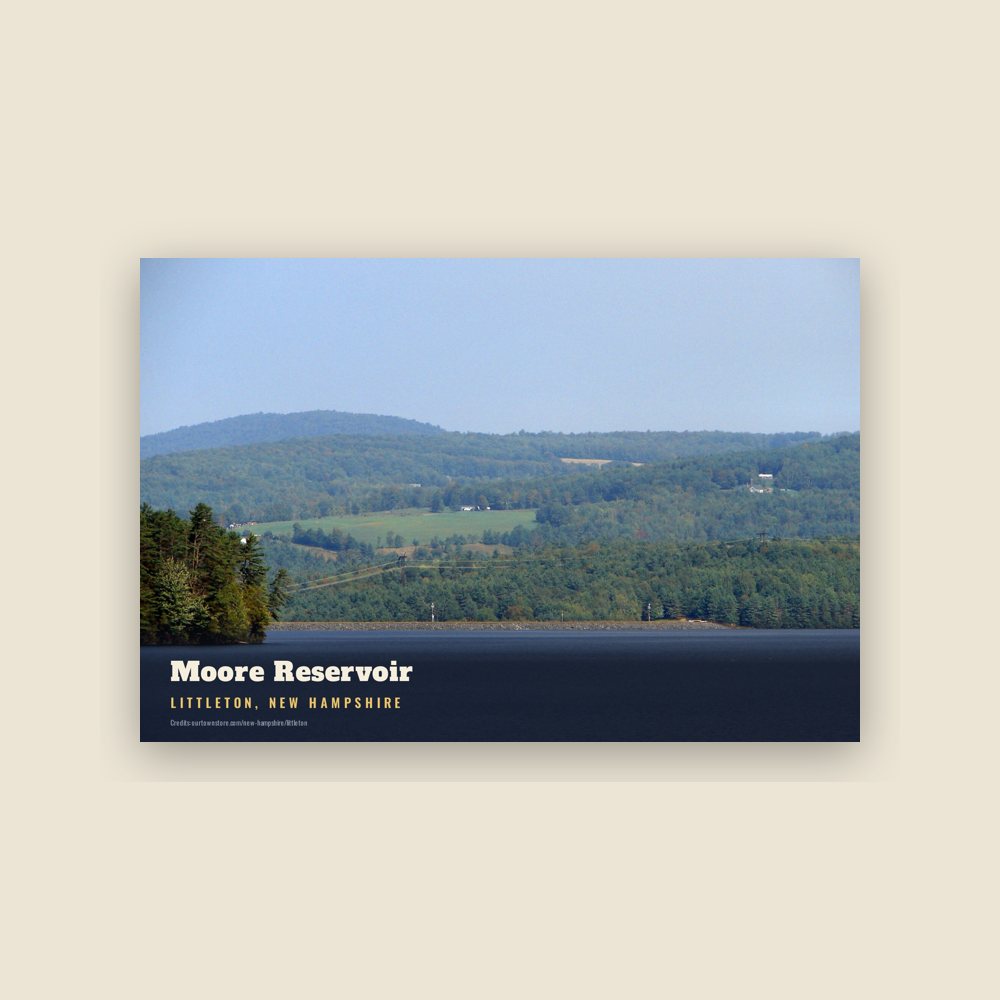 Littleton Moore Reservoir Postcard