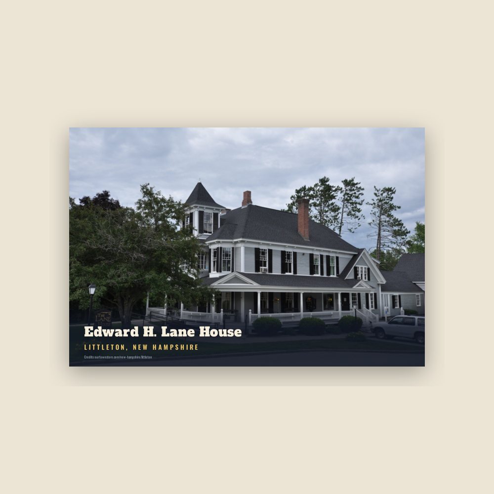 Littleton Edward H. Lane House Postcard