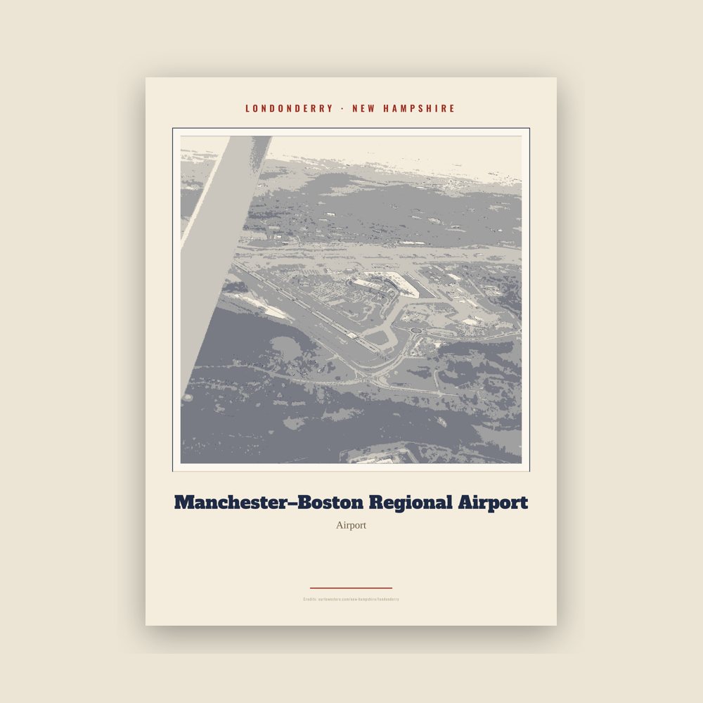 Londonderry Manchester–Boston Regional Airport Landmark Print