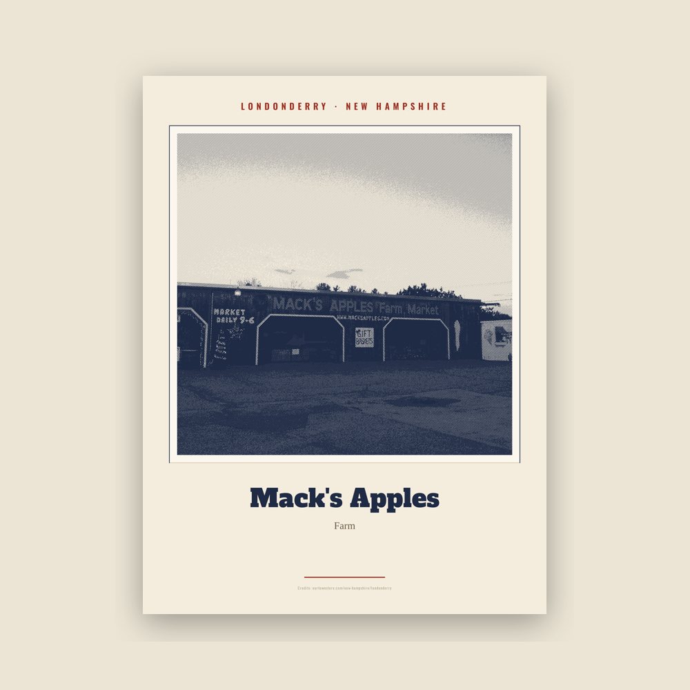 Londonderry Mack's Apples Landmark Print