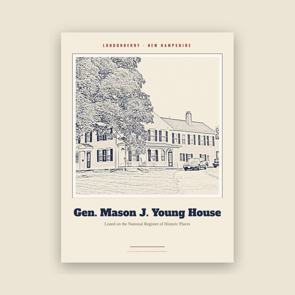 Londonderry Gen. Mason J. Young House Landmark Print