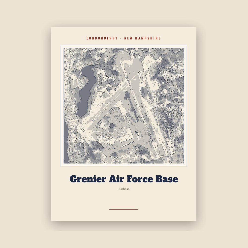 Londonderry Grenier Air Force Base Landmark Print