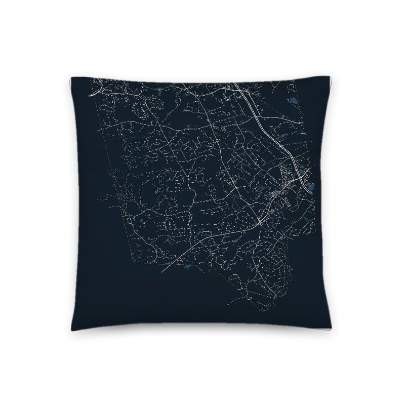 Londonderry Map Throw Pillow