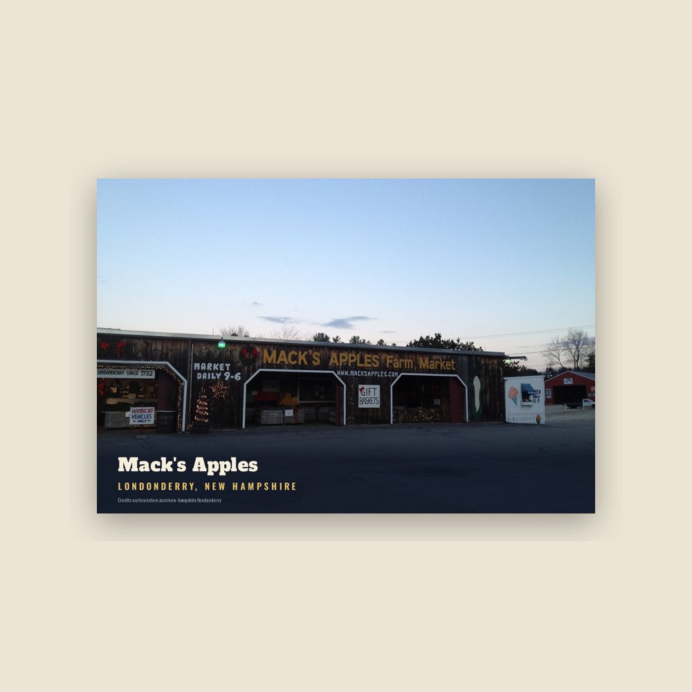 Londonderry Mack's Apples Postcard