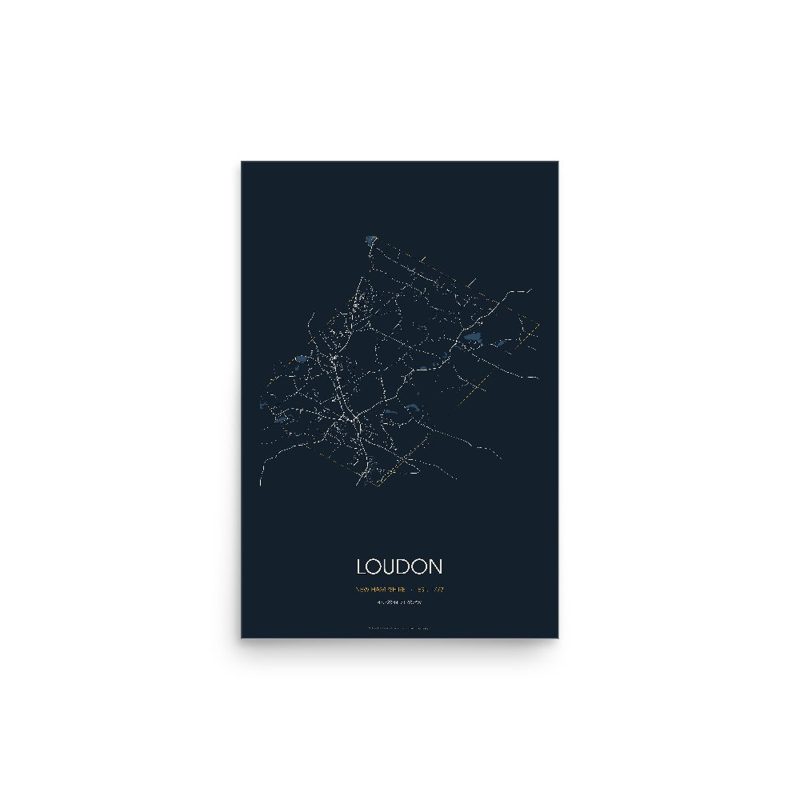 Loudon Street Map Poster · Midnight