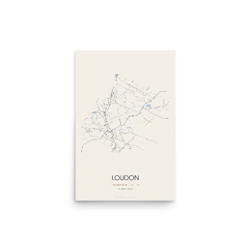 Loudon Street Map Poster · Linen