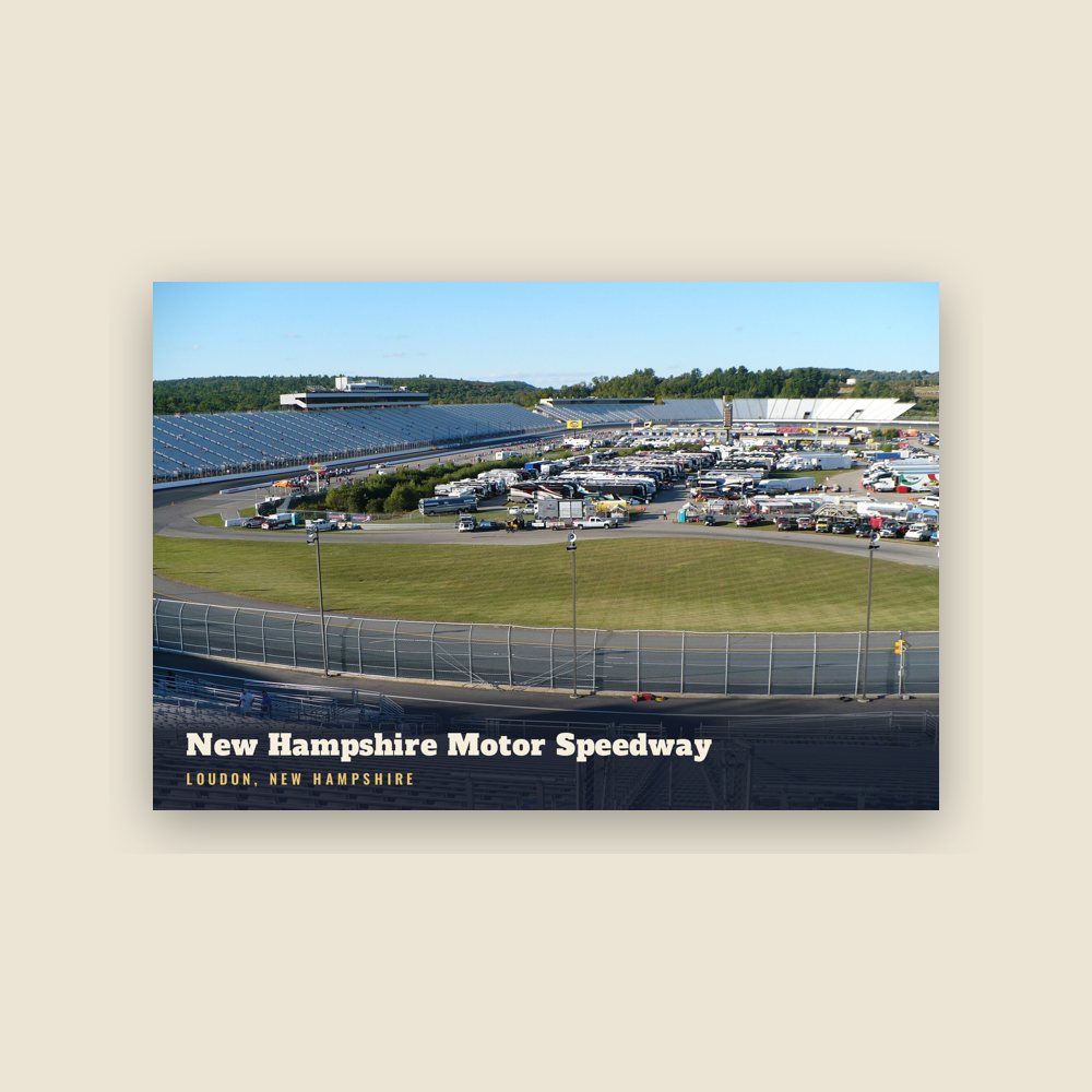 Loudon New Hampshire Motor Speedway Postcard