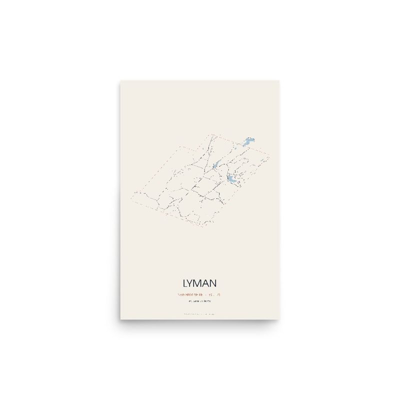 Lyman Street Map Poster · Linen
