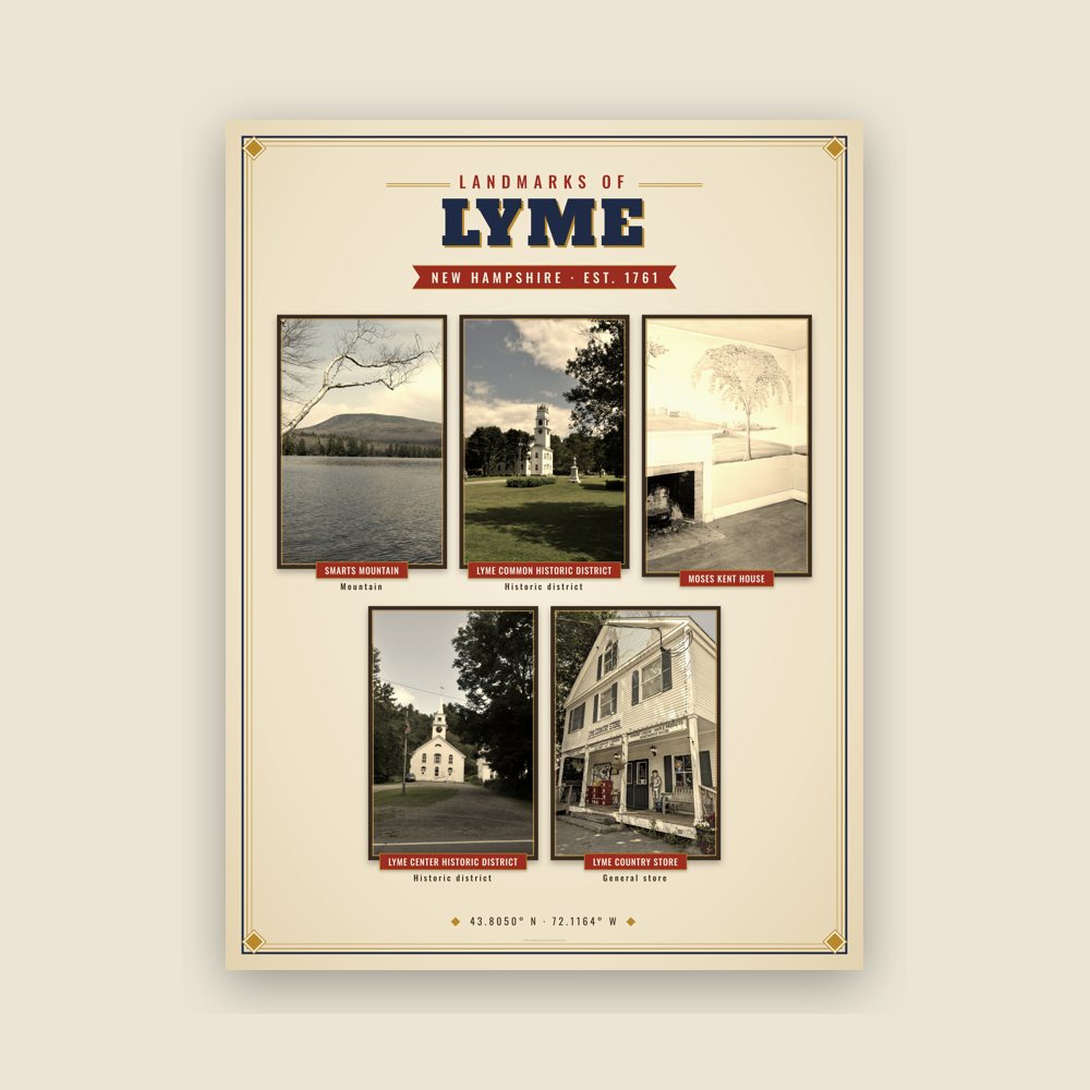 Lyme Landmarks Photo Poster