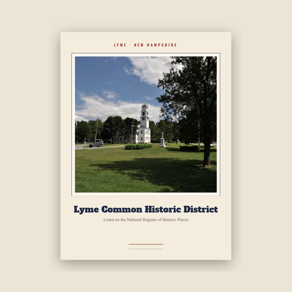 Lyme Lyme Common Historic District Landmark Print