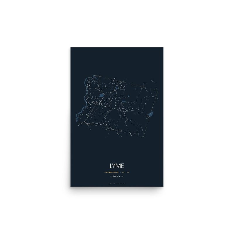 Lyme Street Map Poster · Midnight
