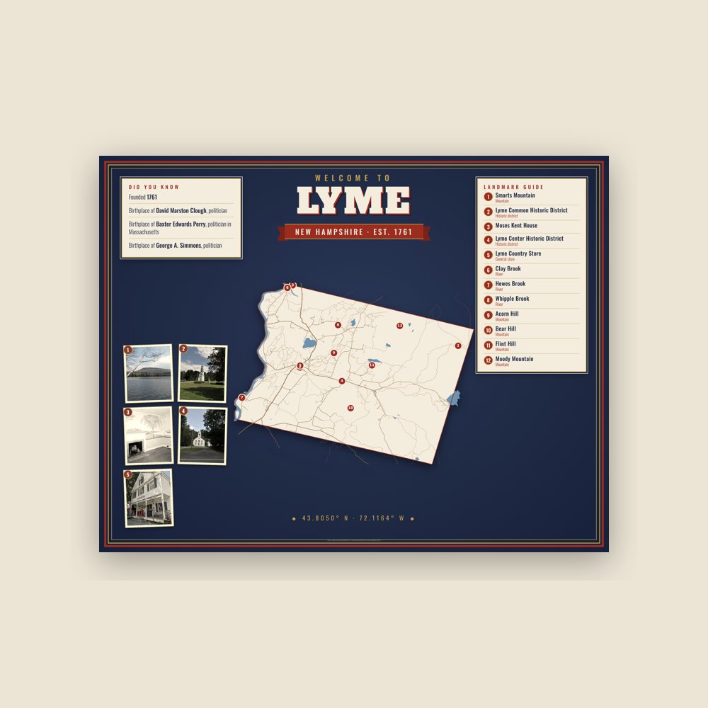 Lyme Map Placemat