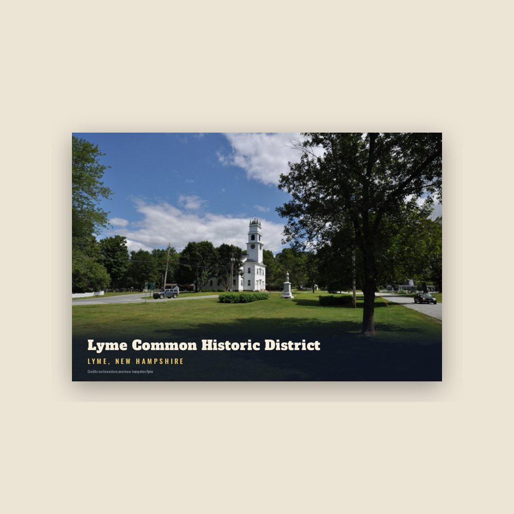 Lyme Lyme Common Historic District Postcard