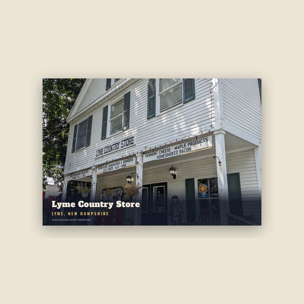 Lyme Lyme Country Store Postcard