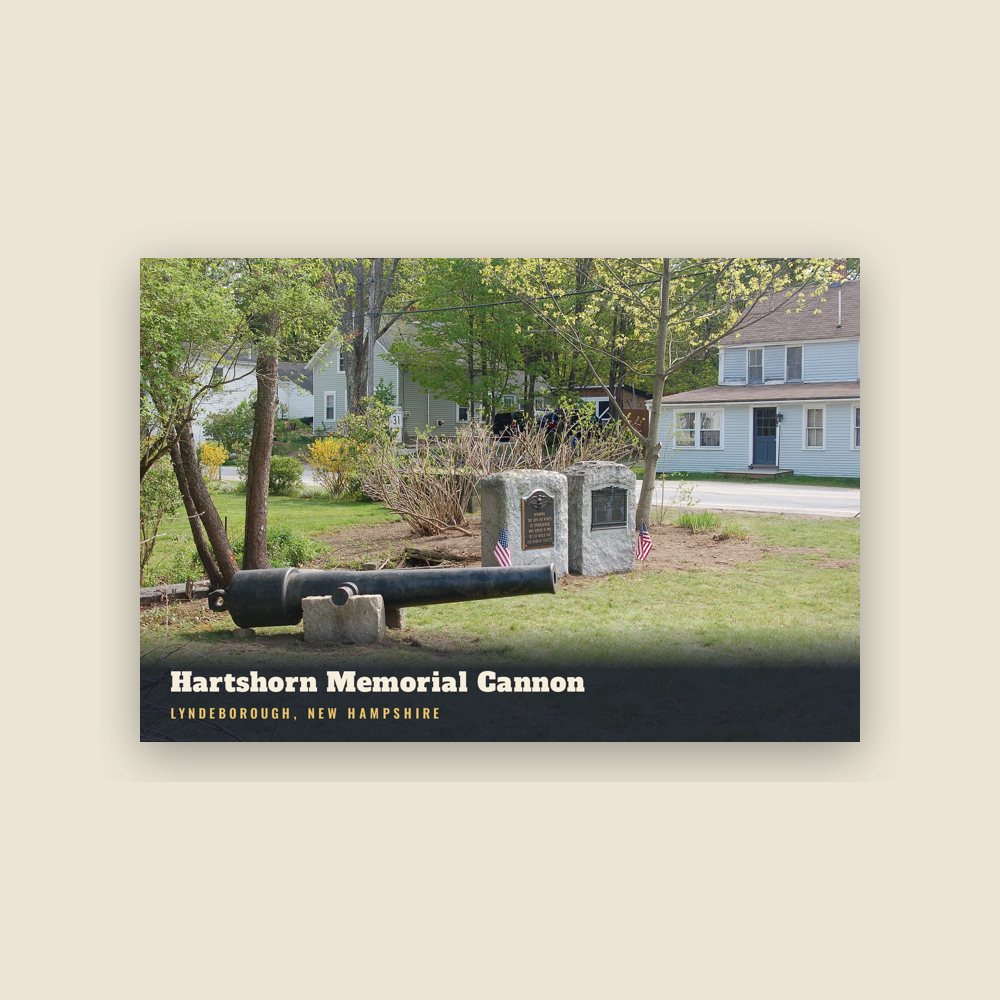 Lyndeborough Hartshorn Memorial Cannon Postcard
