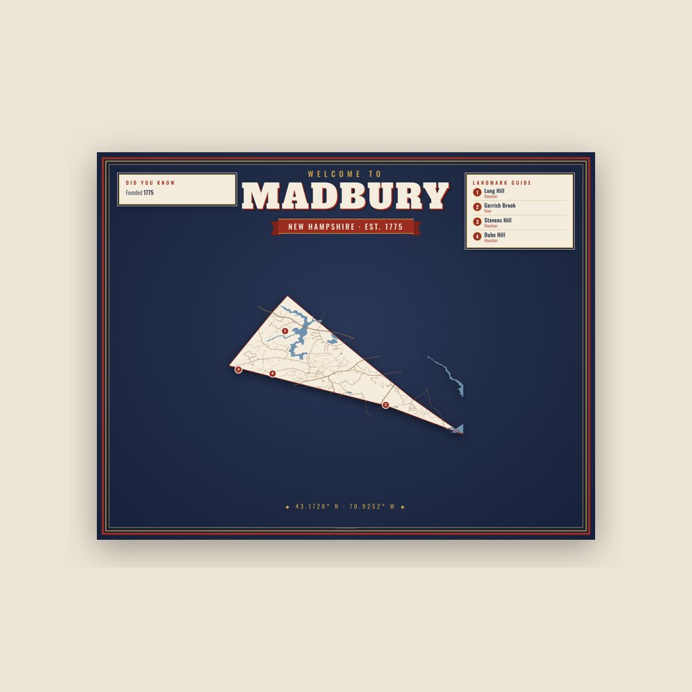Madbury Map Placemat