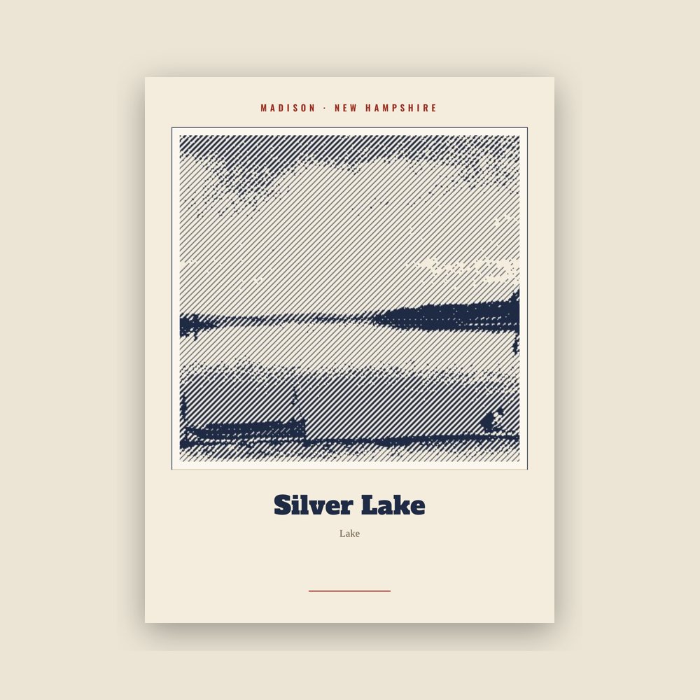 Madison Silver Lake Landmark Print