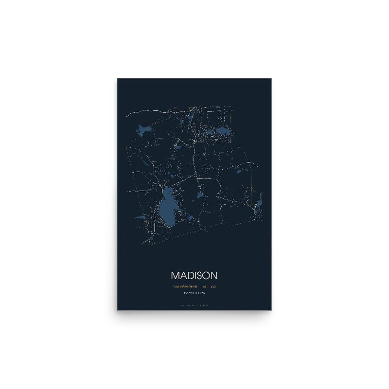 Madison Street Map Poster · Midnight
