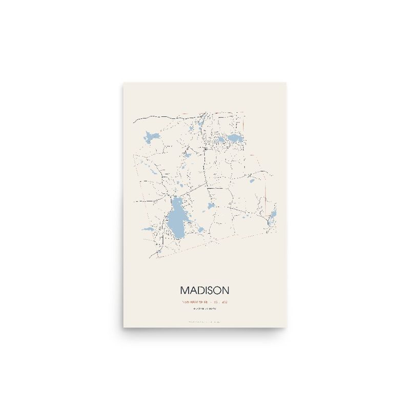Madison Street Map Poster · Linen