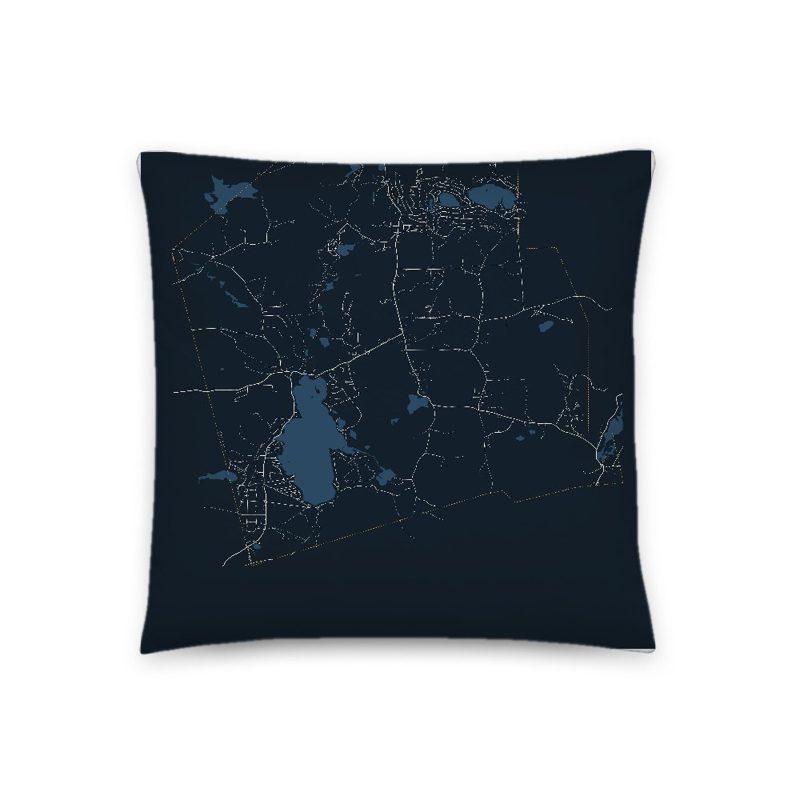 Madison Map Throw Pillow