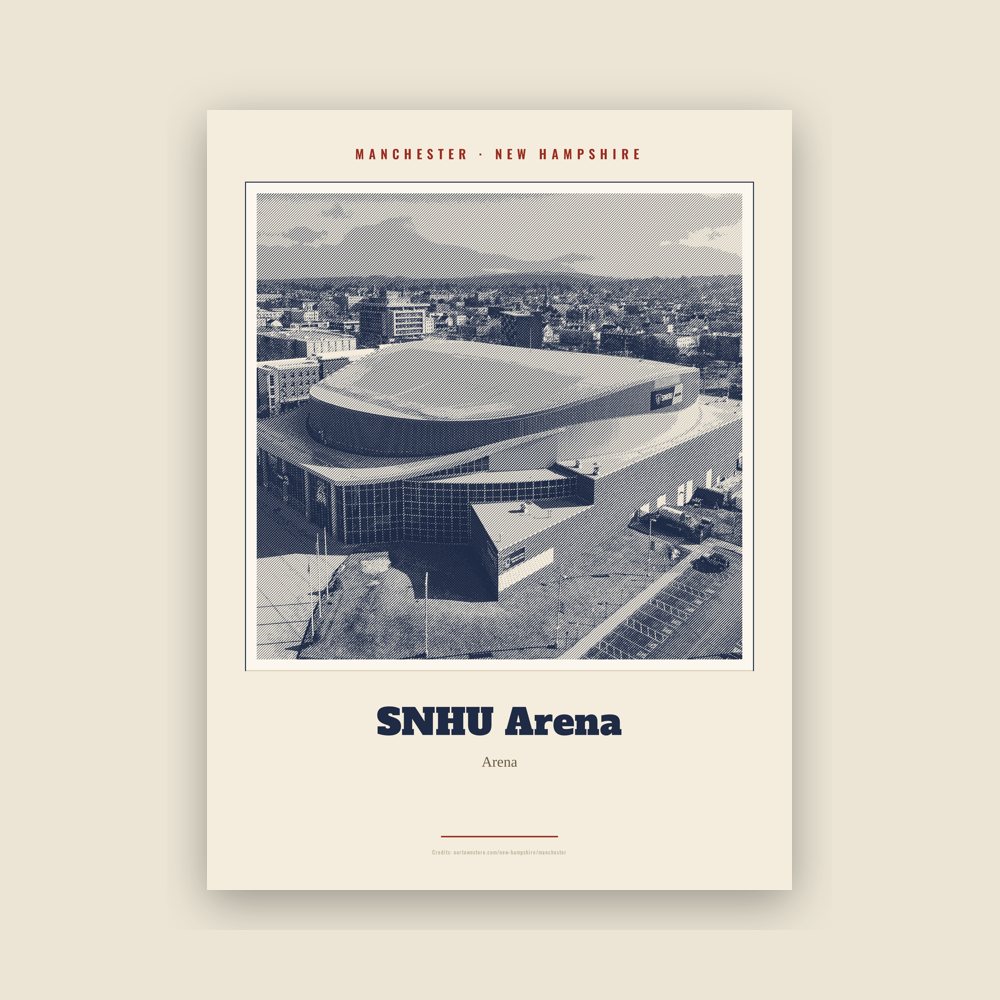 Manchester SNHU Arena Landmark Print