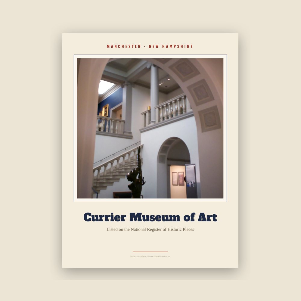 Manchester Currier Museum of Art Landmark Print
