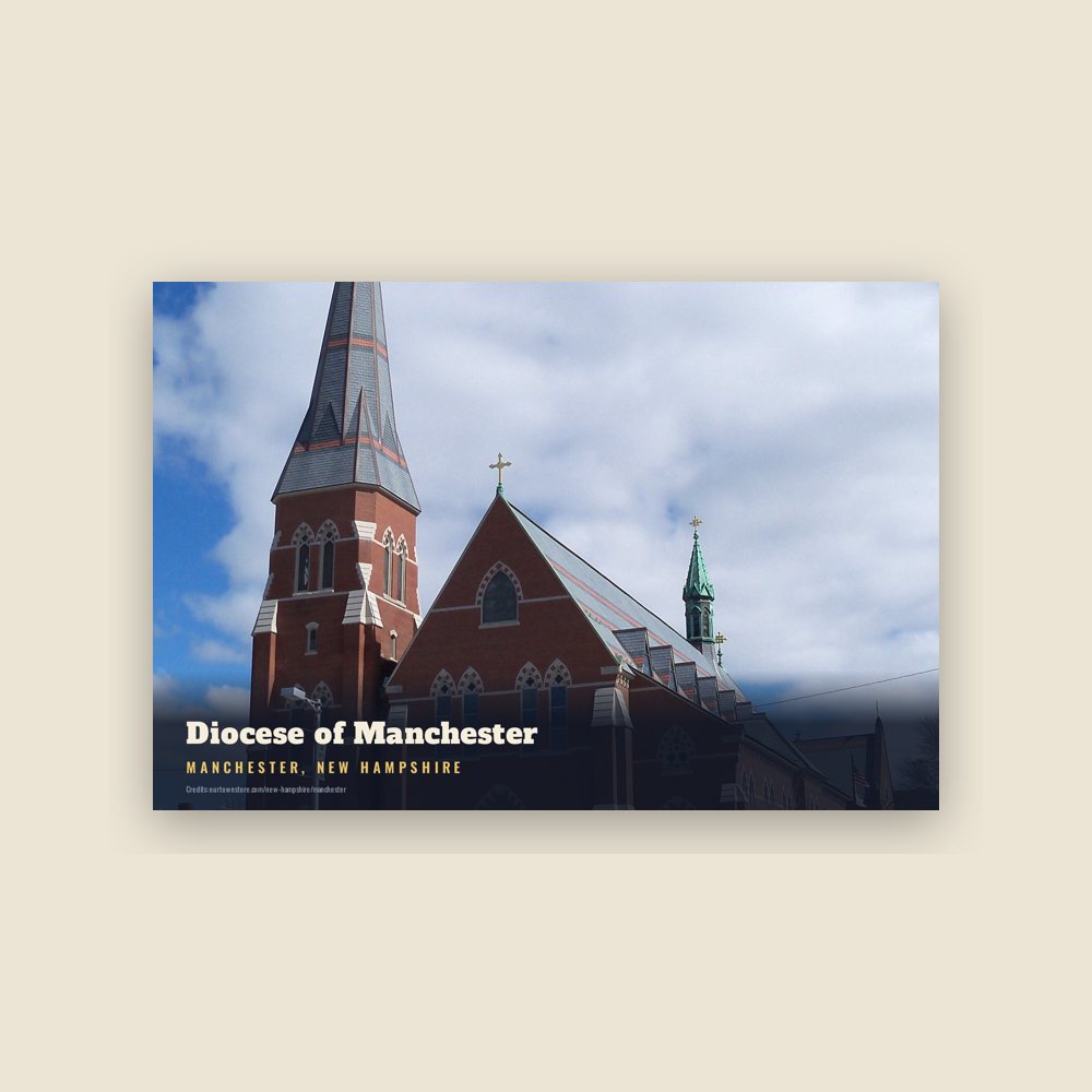 Manchester Diocese of Manchester Postcard