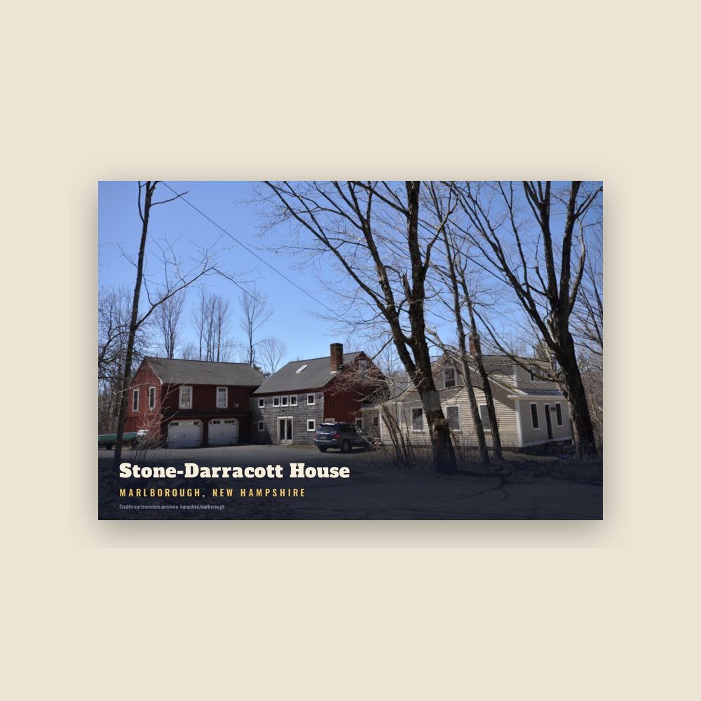 Marlborough Stone-Darracott House Postcard