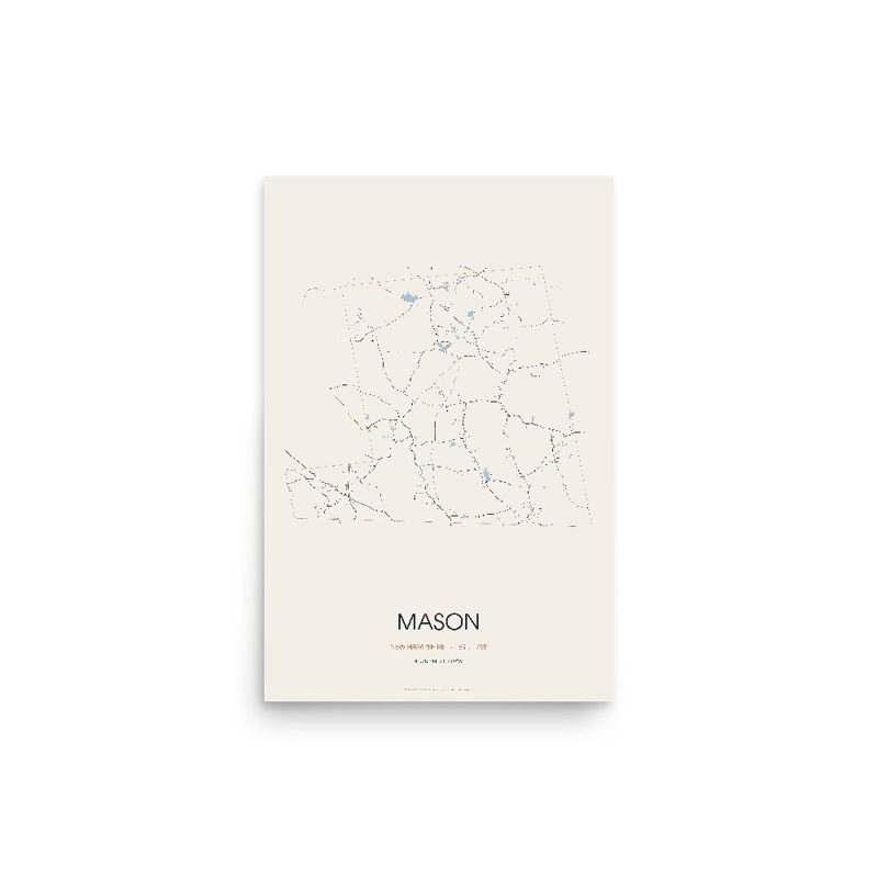 Mason Street Map Poster · Linen