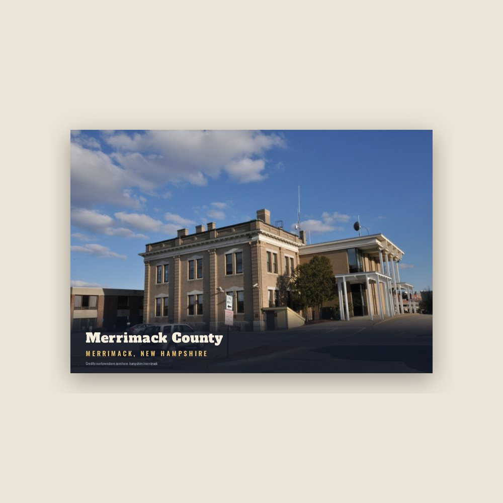 Merrimack Merrimack County Postcard