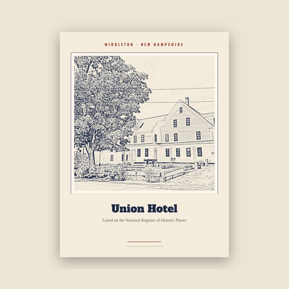 Middleton Union Hotel Landmark Print