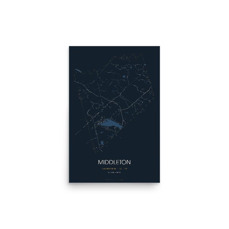 Middleton Street Map Poster · Midnight