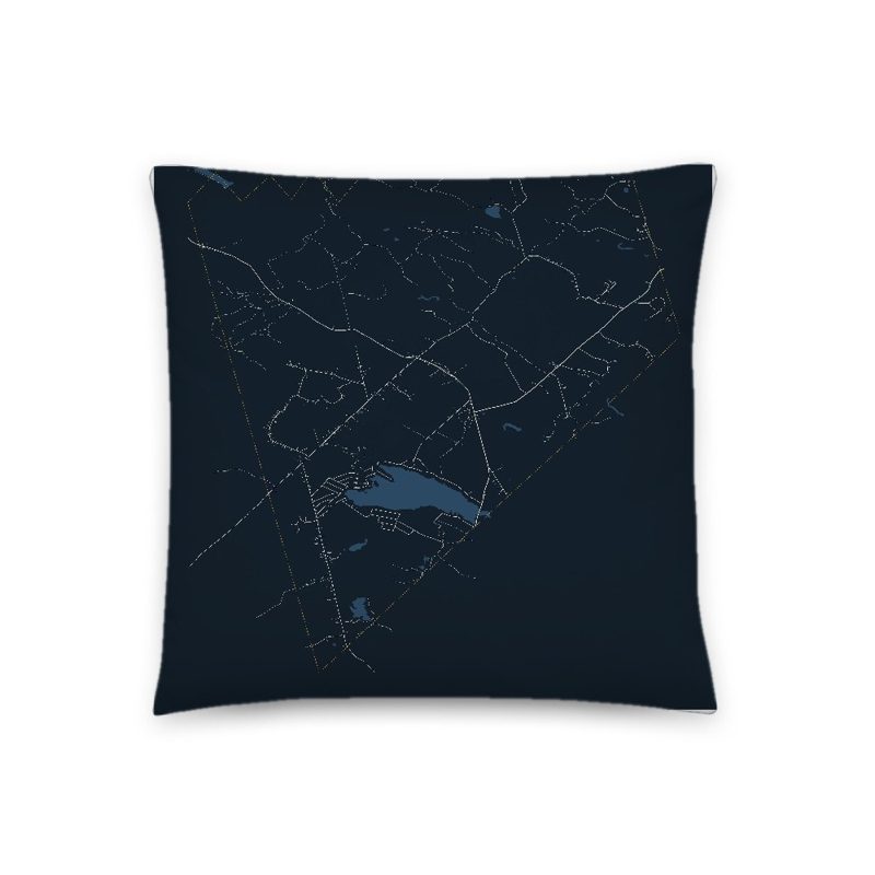 Middleton Map Throw Pillow