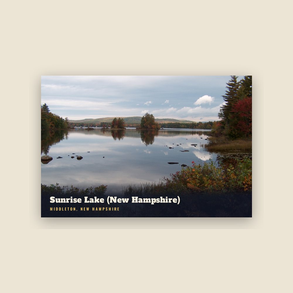 Middleton Sunrise Lake (New Hampshire) Postcard