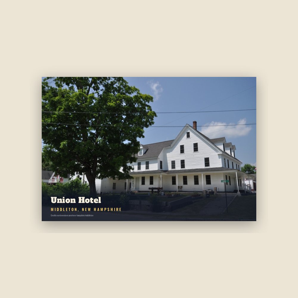Middleton Union Hotel Postcard