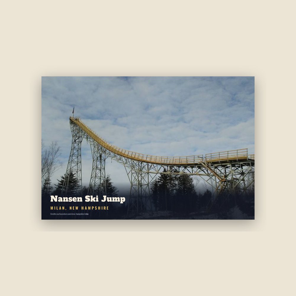 Milan Nansen Ski Jump Postcard