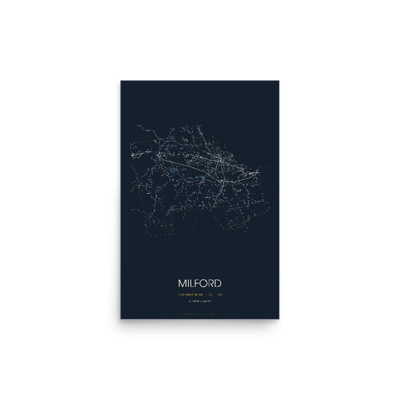 Milford Street Map Poster · Midnight