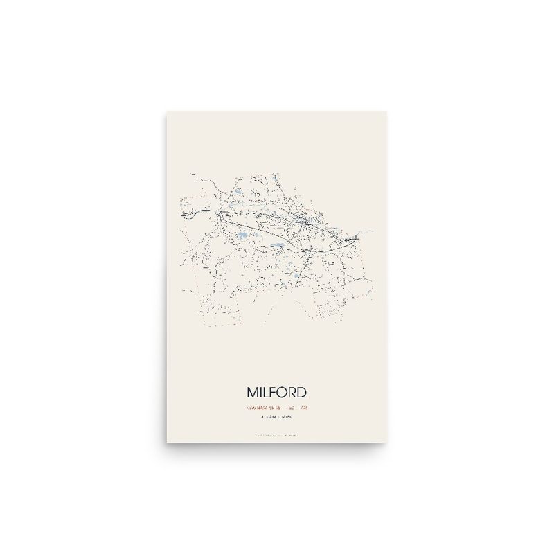 Milford Street Map Poster · Linen