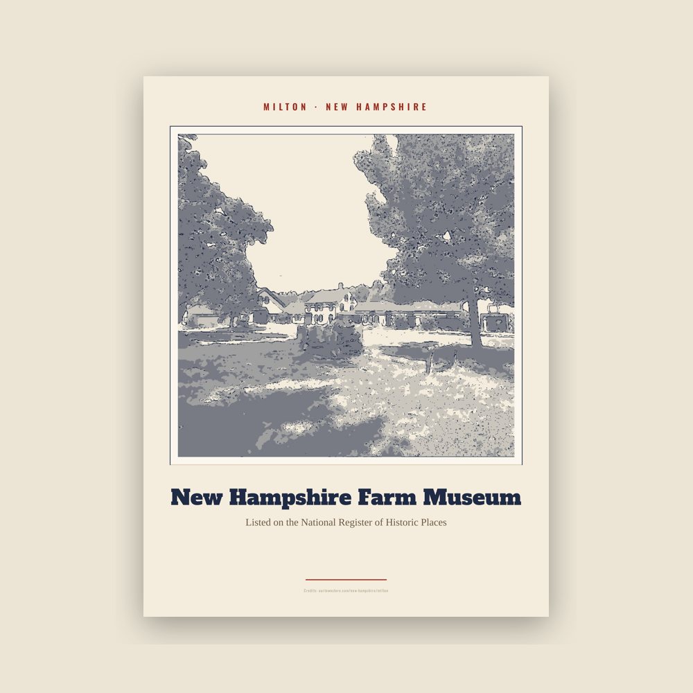 Milton New Hampshire Farm Museum Landmark Print