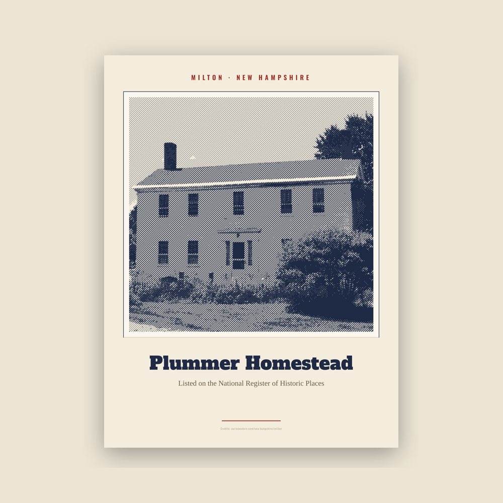 Milton Plummer Homestead Landmark Print
