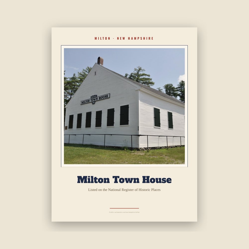 Milton Milton Town House Landmark Print